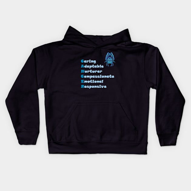 Cancer Personality Kids Hoodie by PrintedDesigns